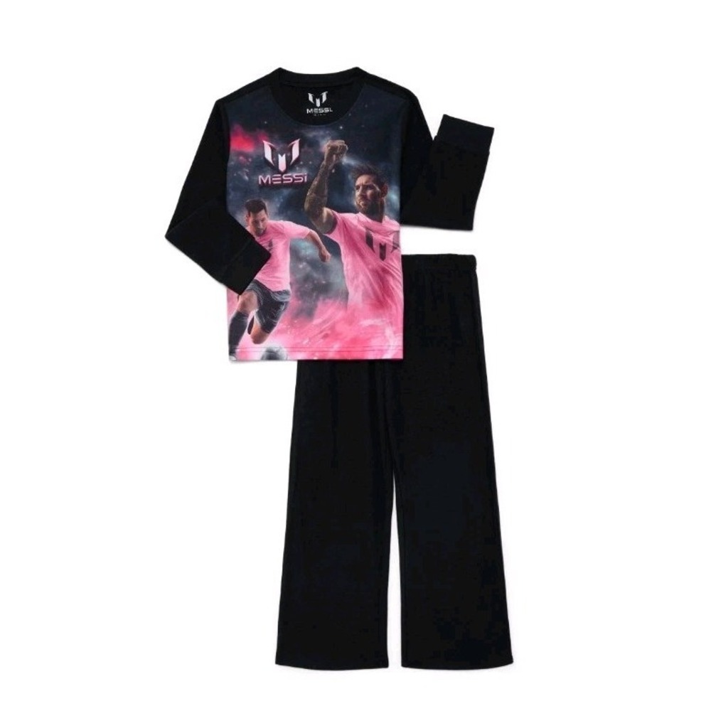 Lionel Messi Long Sleeve Top and Pants Pajama Set - 2-Piece - Sizes XS 4/5
